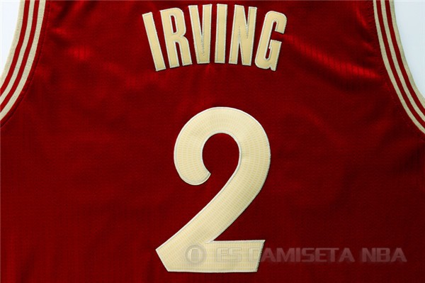 Camiseta Irving Christmas #2 Cleveland Cavaliers Rojo - Haga un click en la imagen para cerrar